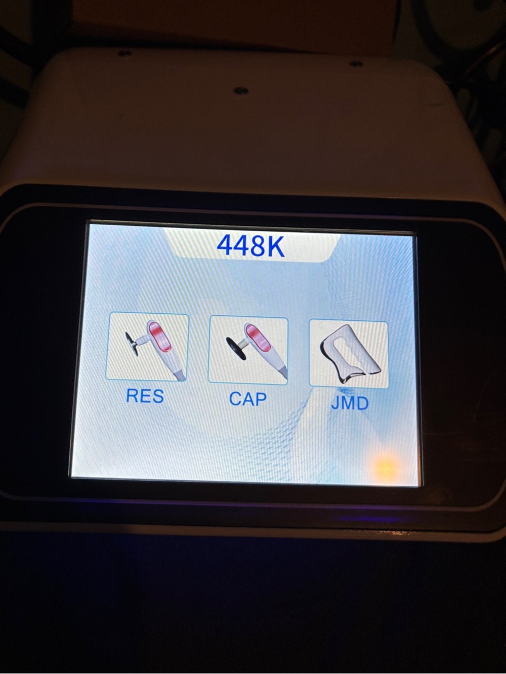 448K Touchscreen Diagnostic Device - White TECAR Radiofrequency